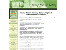 Tablet Screenshot of living-family-history.com